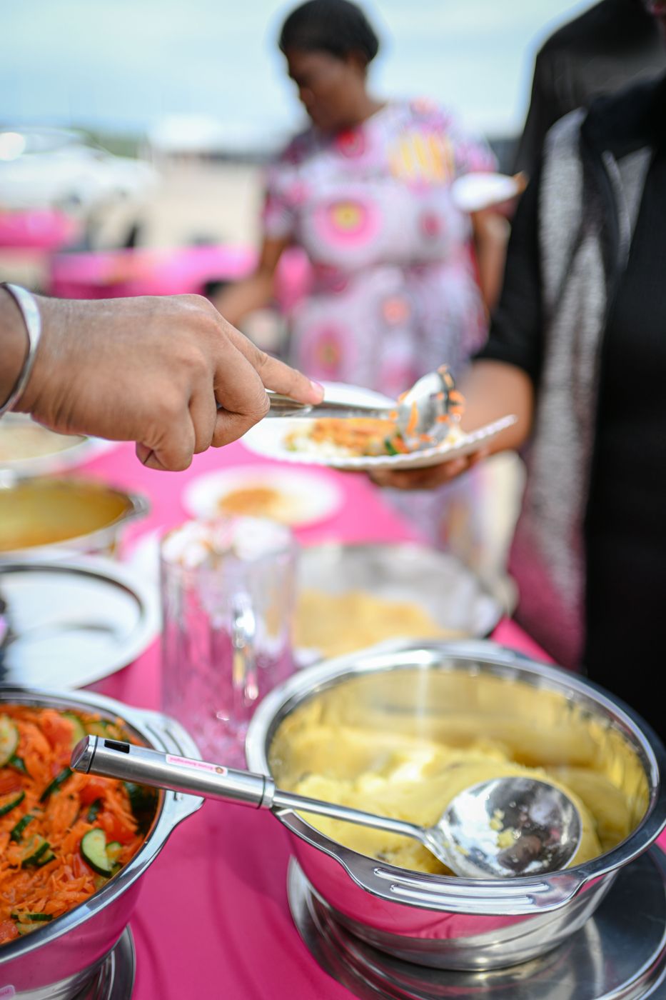 Serving lunch with a smile