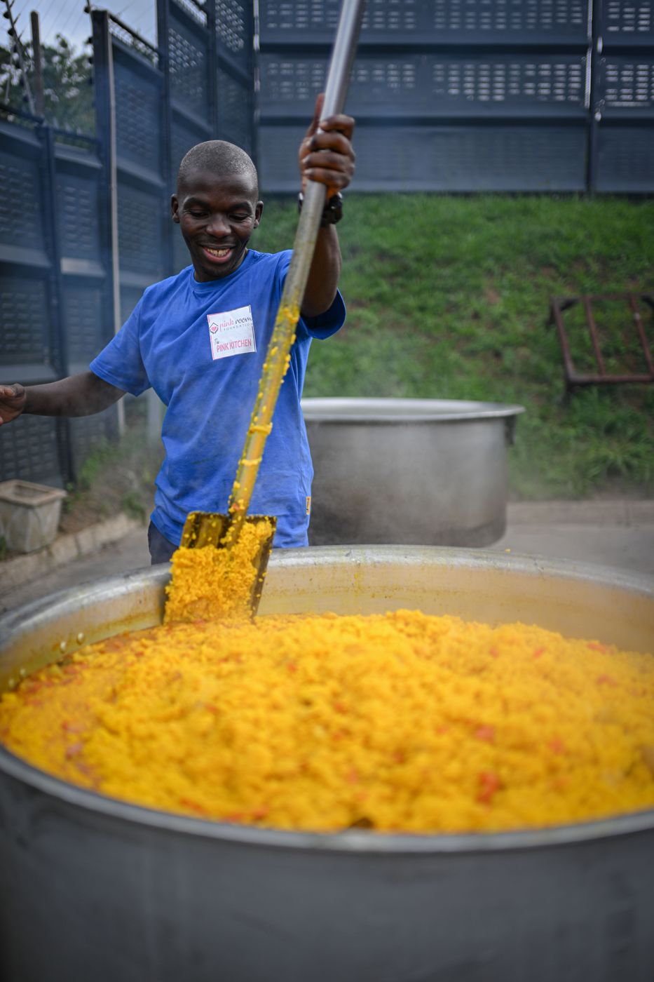 Stirring the big pot